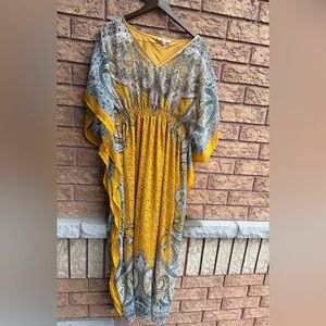 Speed Control Paisley‎ Chiffon Maxi Kaftan Dress